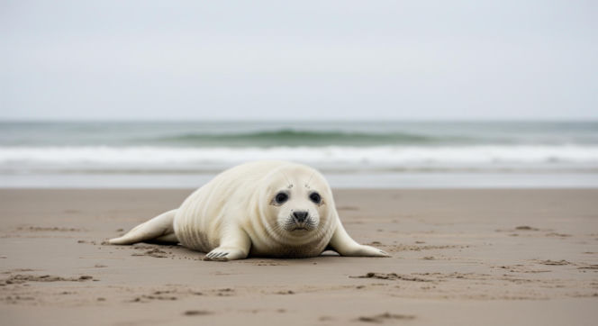Foka szara uratowana w Ustce. Dlaczego maluch otrzymał imię Irek?