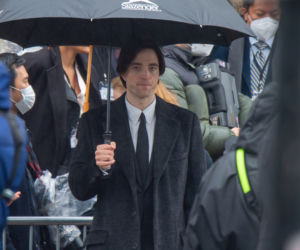 Robert Pattinson na planie The Batman w Liverpoolu