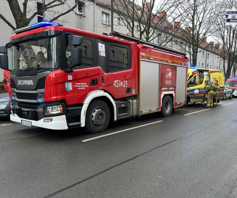 Tragiczny pożar mieszkania w Gliwicach. Strażacy odnaleźli ciało seniora