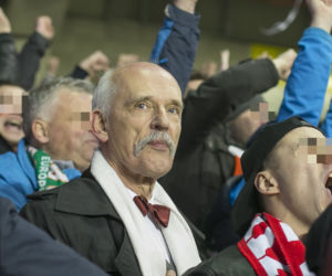 Janusz Korwin-Mikke poleciał do Dublina oglądać mecz Polska-Irlandia