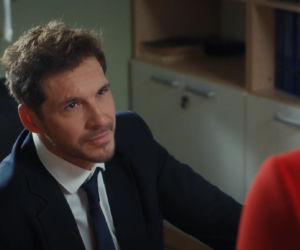 M jak miłość odc. 1929. Elżbieta Domańska (Katarzyna Dąbrowska), Marcin (Mikołaj Roznerski)