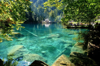 Blausee Jezioro w Szwajcarii