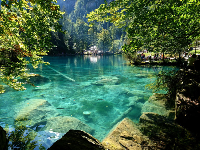 Blausee Jezioro w Szwajcarii