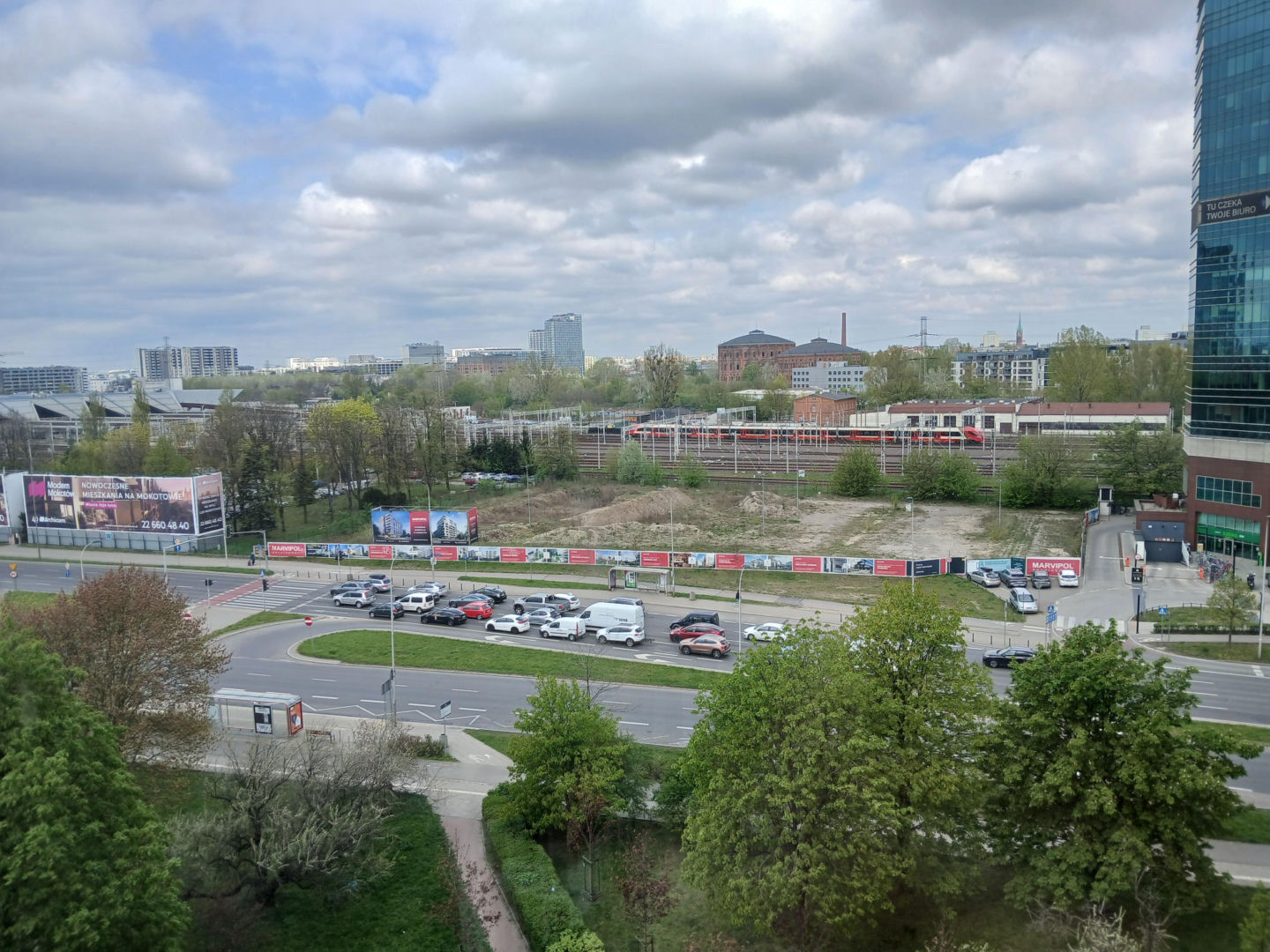 Przyszła lokalizacja inwestycji mieszkaniowej Aleje 138 w Warszawie