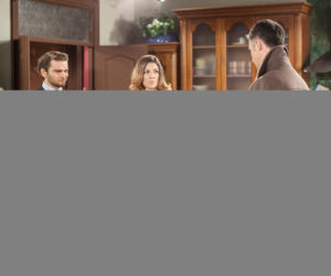 Pierwsza miłość. Artur (Łukasz Płoszajski), Filip (Jakub Mazurek), Kinga (Aleksandra Zienkiewicz)