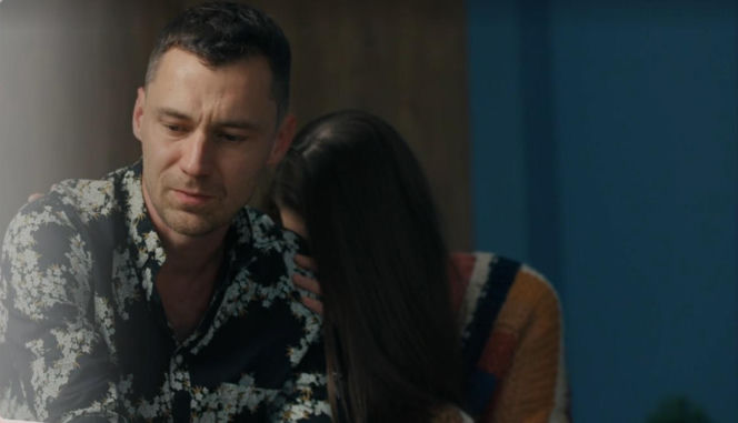 Barwy szczęścia, odc. 3342. Darek (Andrzej Niemyt), Gabrysia (Marta Juras)