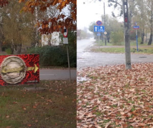 Nielegalne reklamy mogą czasami blokować widoczność.