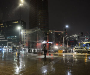 Pierwszy śnieg w Warszawie