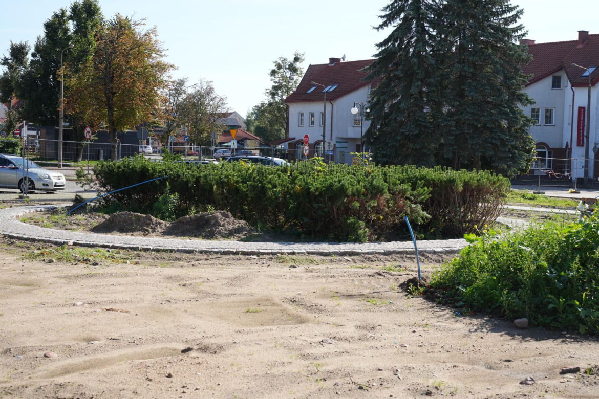 Centrum Węgorzewa przechodzi metamorfozę. Widać już efekty prac
