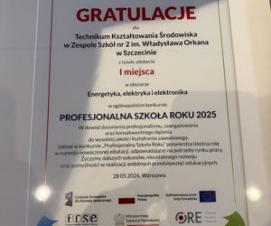 Szczecińskie technikum z prestiżowym wyróżnieniem