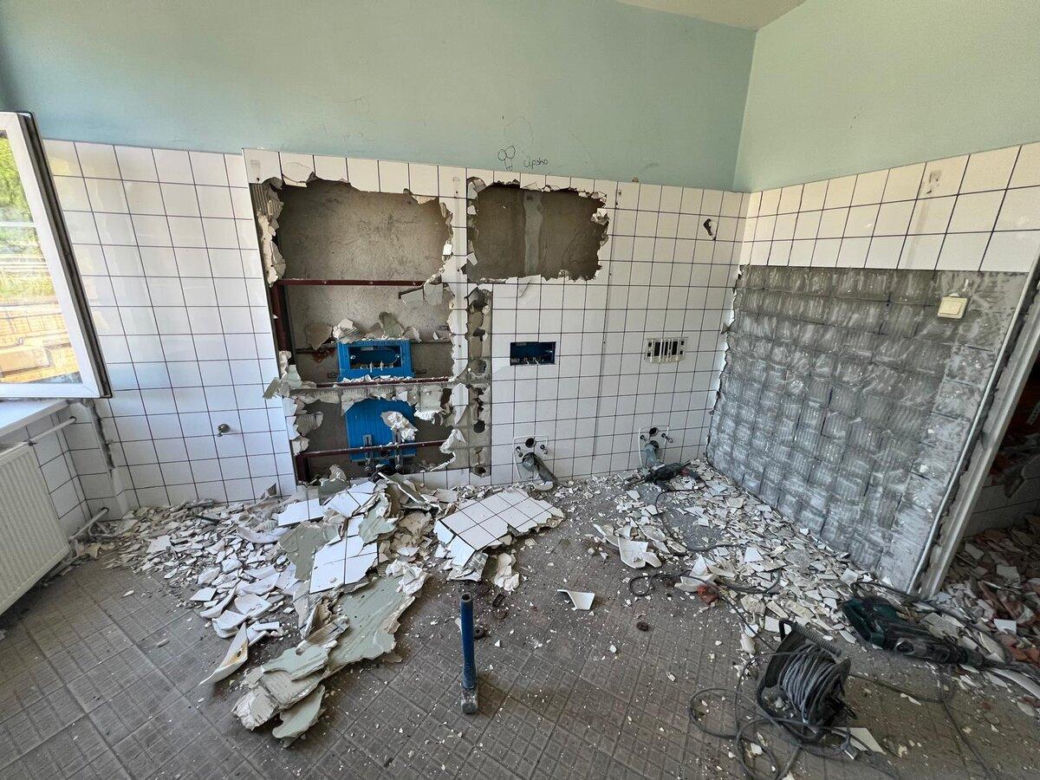 Łazienki w SP 7 w Lesznie po remoncie