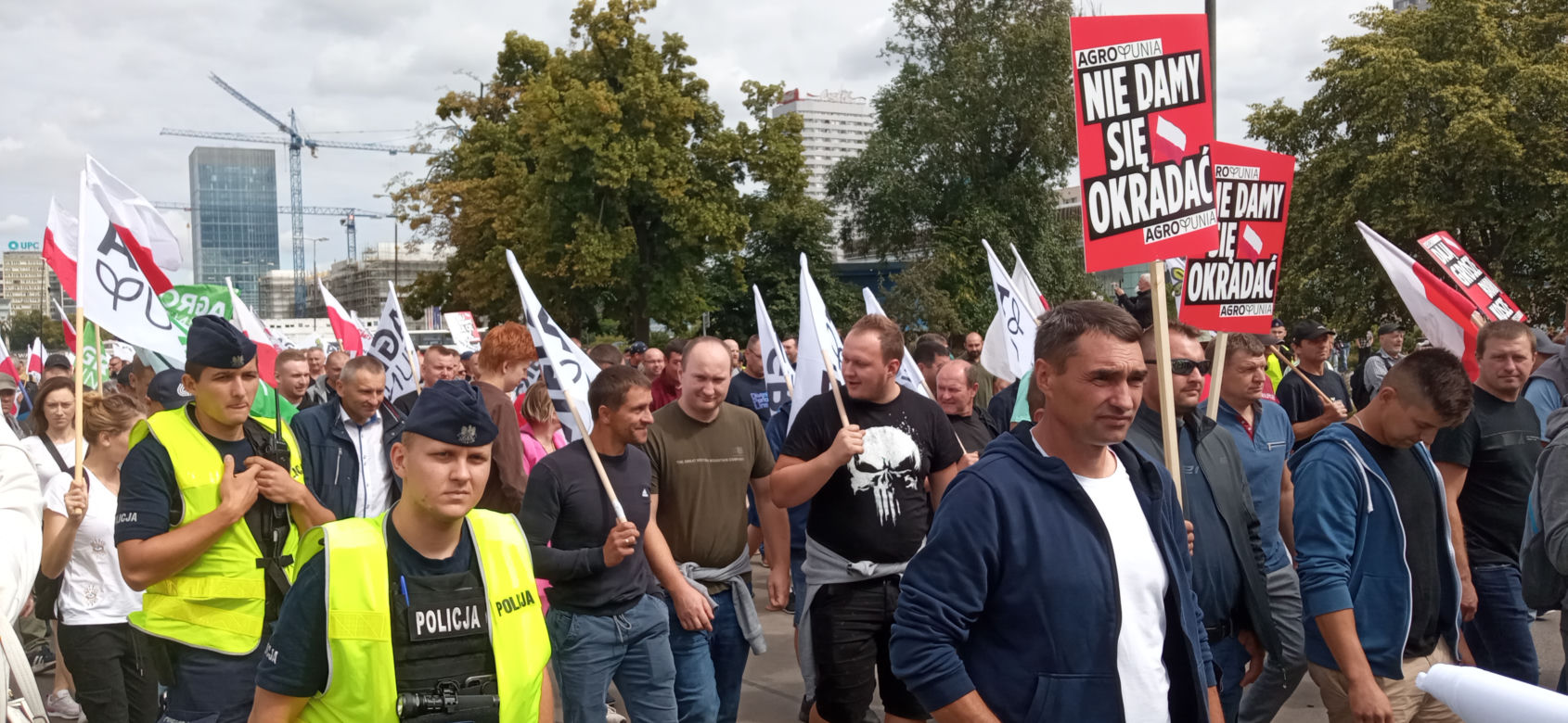 Protest Agrounii w Warszawie 7.07