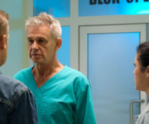 M jak miłość odc. 1907. lekarz Franki (Grzegorz Gadziomski), Paweł (Rafał Mroczek), Kinga (Katarzyna Cichopek)