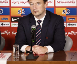 Cezary Kulesza i sekretarz Łukasz Wachowski ogłosili nowego sponsora PZPN