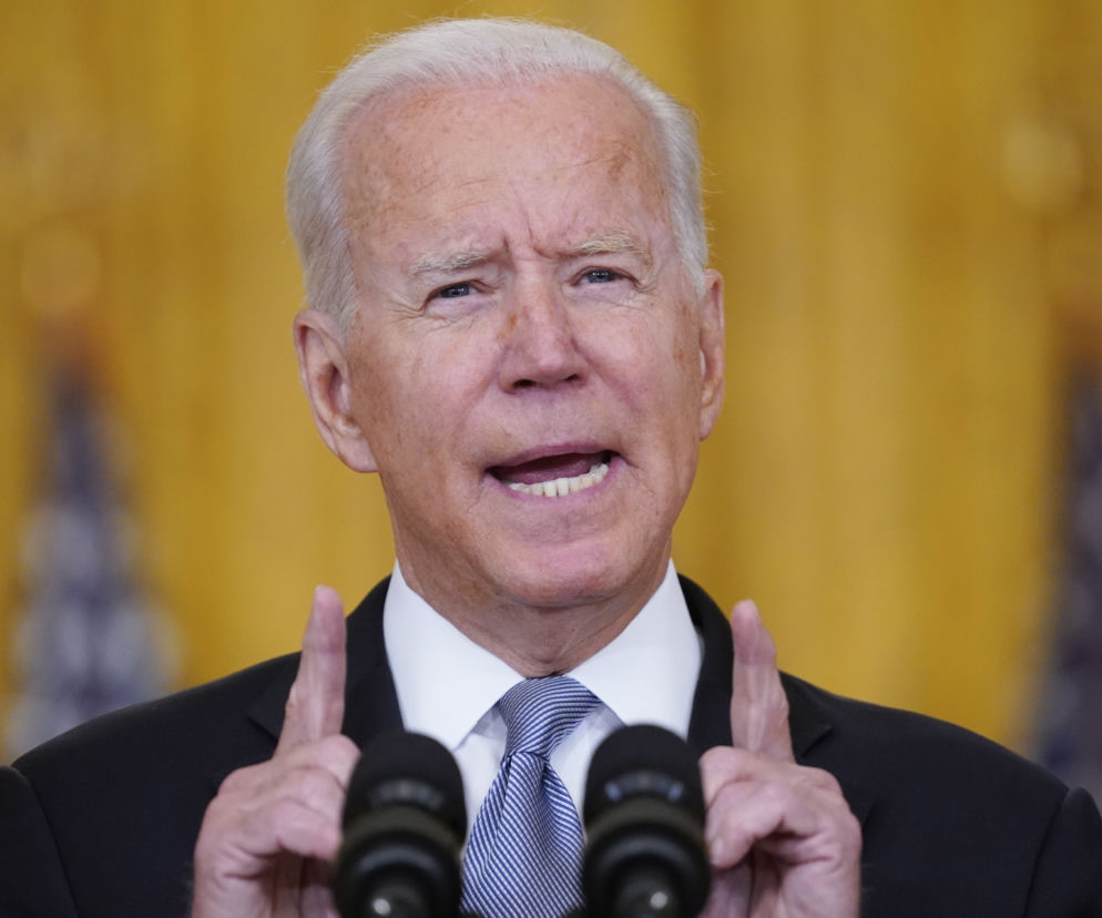Prezydent USA Biden przedstawia stanowisko w sprawie Afganistanu 