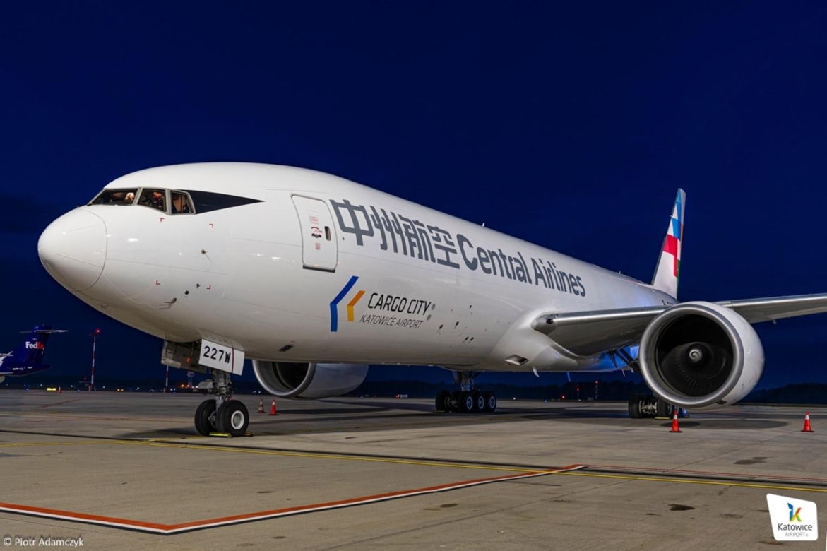 nowe połączenie czarterowe all-cargo pomiędzy chińskim miastem Chengdu a Katowice Airport