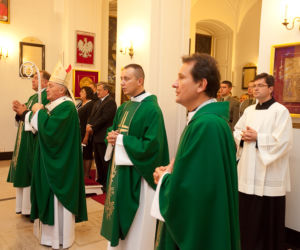 Odsłonięcie tablicy w kaplicy Pałacu Prezydenckiego 