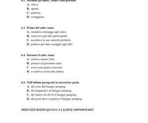 ARKUSZE CKE - Matura j. włoski - poziom podstawowy 2019