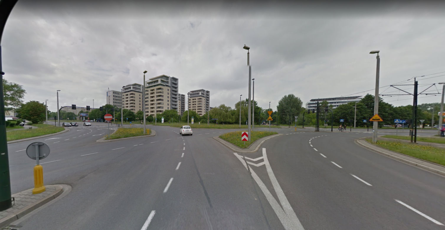 Skrzyżowanie ul. Bratysławskiej, Twardego i Wybickiego
