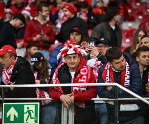 Tak się bawią kibice na meczu Polska - Albania. Gorąca atmosfera na PGE Narodowym