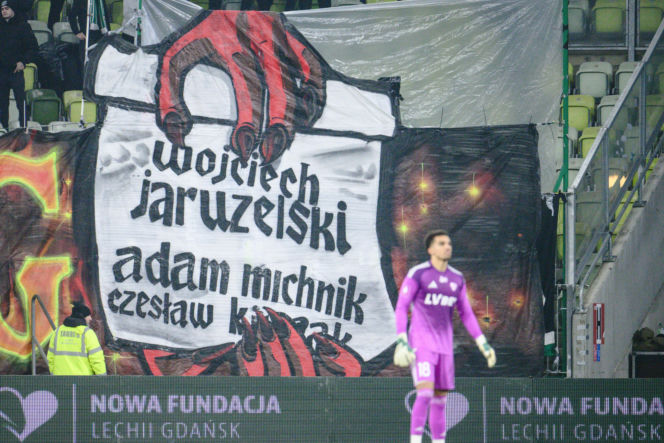 Lechia Gdańsk - Górnik Zabrze, zdjęcia kibiców i zawodników z meczu 18, kolejki PKO BP Ekstraklasy