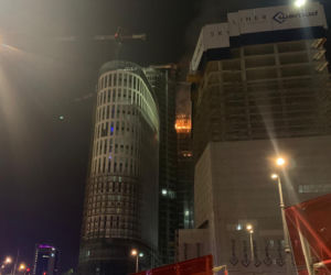 Gigantyczny pożar w centrum Warszawy