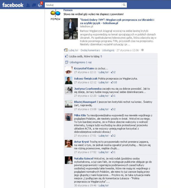 Uważaj, bo dostaniesz tortem w twarz!