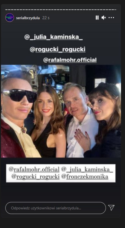 BrzydUla 2 sezon. Ula (Julia Kamińska), Sławo (Piotr Rogucki), Miro (Rafał Mohr), Ania (Monika Fronczek)