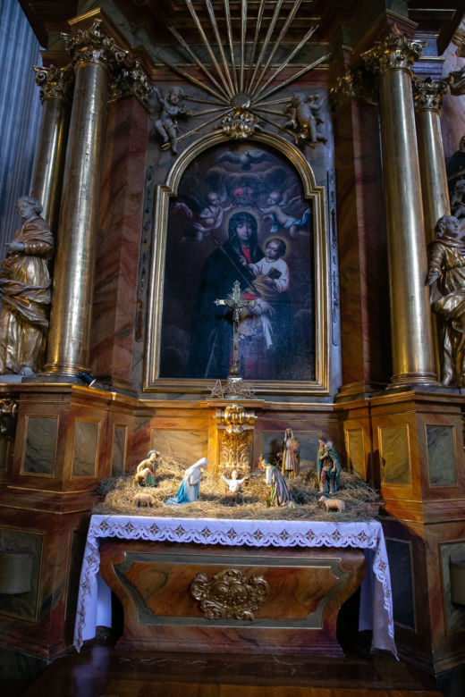 Szopka w kościele św. Anny