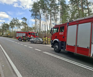 Tragedia na DK 42 Starachowice - Rudnik.  W wypadku zginął motocyklista