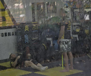 Bartosz Żukowski na siłowni