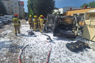 Eksplozja butli z gazem. W aucie wybuchł pożar