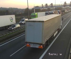 Potrącenie pieszego na autostradzie A4