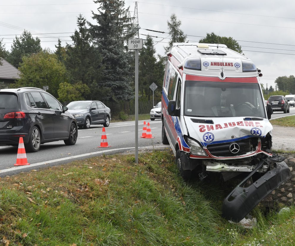 Wypadek karetki w Koniku Nowym