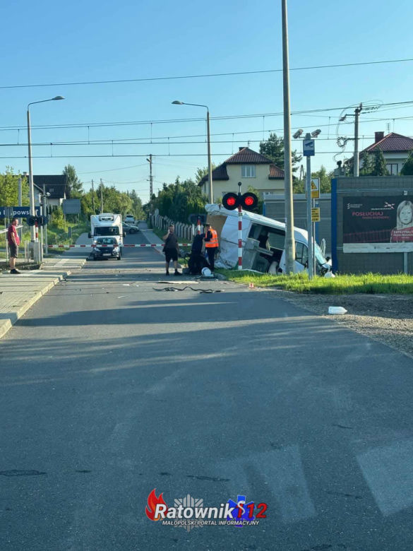 Wypadek na przejeździe kolejowym w Woli Filipowskiej
