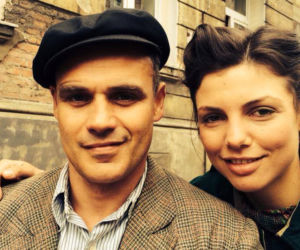 Czas honoru 7 sezon. Władek (Jan Wieczorkowski), Ruda (Karolina Gorczyca) na planie
