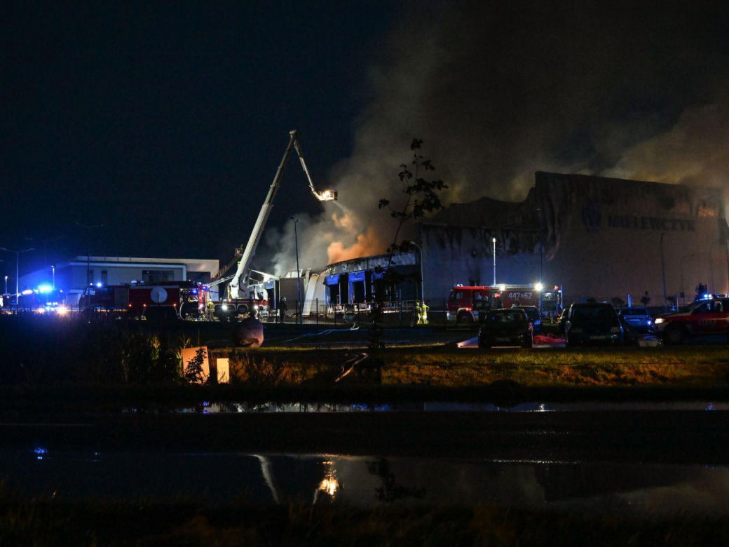 Pożar w przetwórni drobiu na Kaszubach