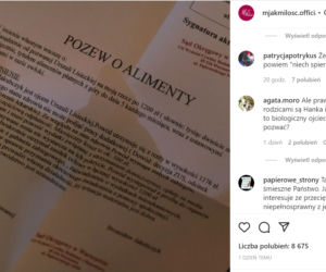 M jak miłość. Komentarze widzów w poście na Instagramie 