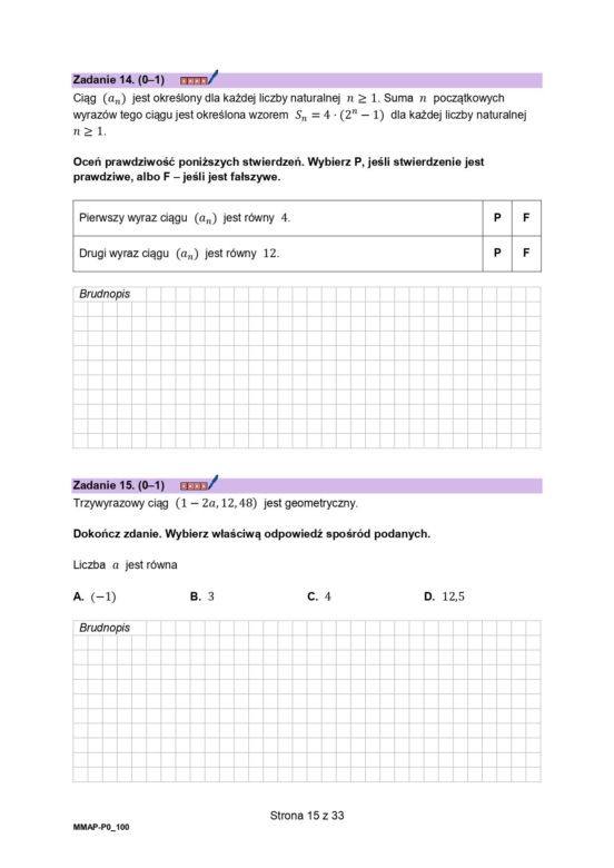 Matura próbna z matematyki 2023 - arkusz CKE