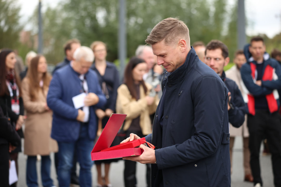 Odsłonięcie nowych tablic w Alei Gwiazd Piłki Nożnej na PGE Narodowym