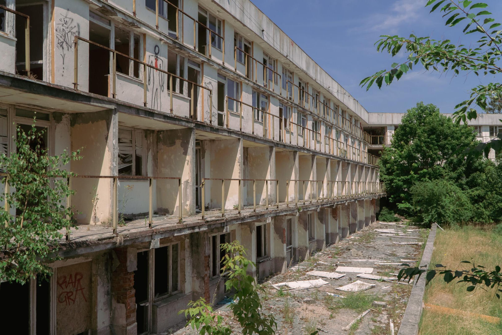 Ośrodek w Kiekrzu przed rozbiórką