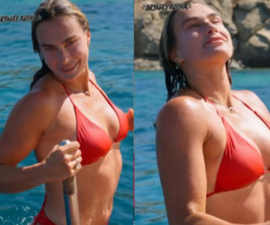 Aryna Sabalenka w bikini na Mykonosie