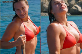 Aryna Sabalenka w bikini na Mykonosie