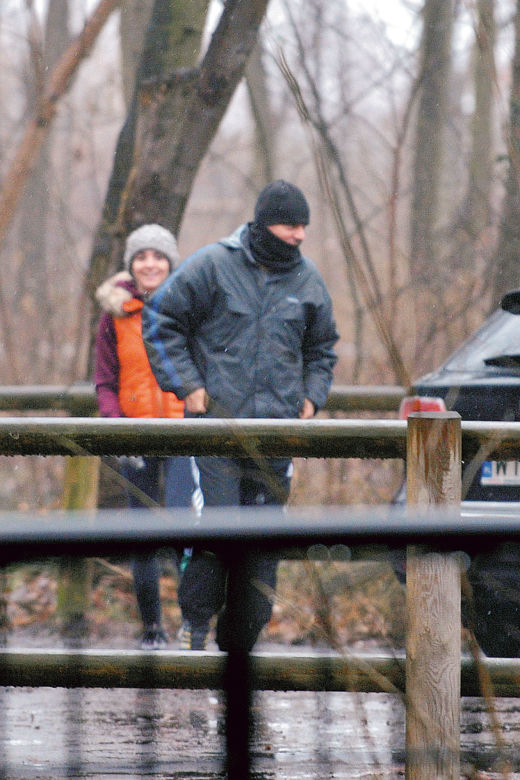 Tusk biega z elegantką
