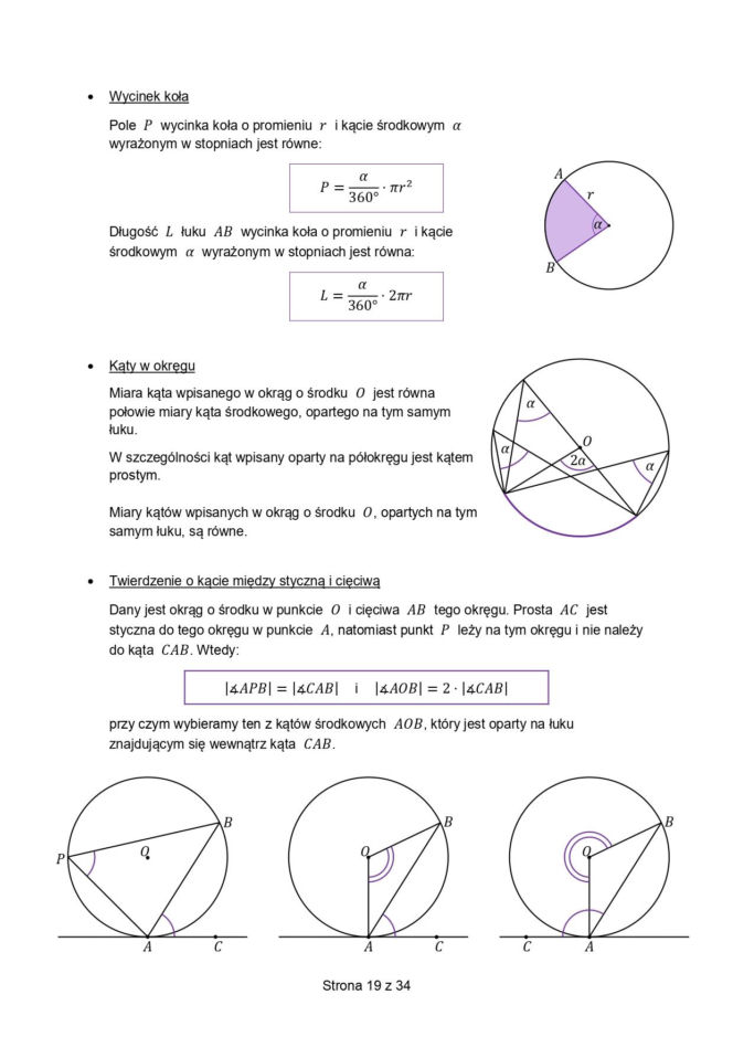 wzory matematyczne matura 2026