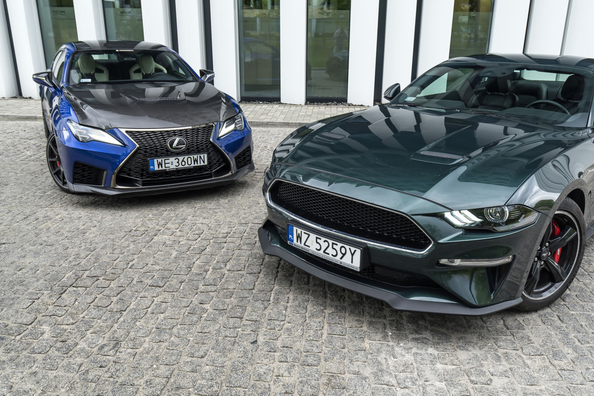 Lexus RC F Carbon 5.0 V8 vs. Ford Mustang Bullitt 5.0 V8