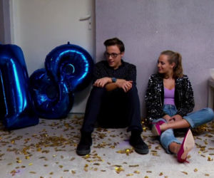 Barwy szczęścia, odc. 2046. Kajtek (Jakub Dmochowski), Oliwka (Wiktoria Gąsiewska)