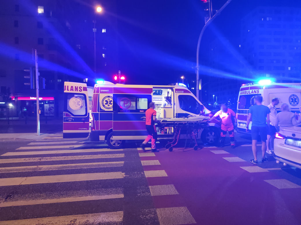 Potworny wypadek na warszawskim Gocławiu