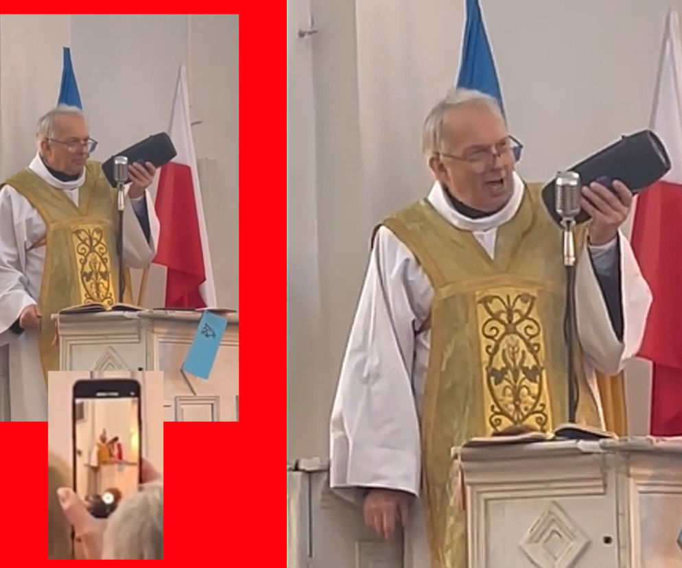 Ksiądz zrobił to podczas mszy. Nagranie robi furorę w sieci