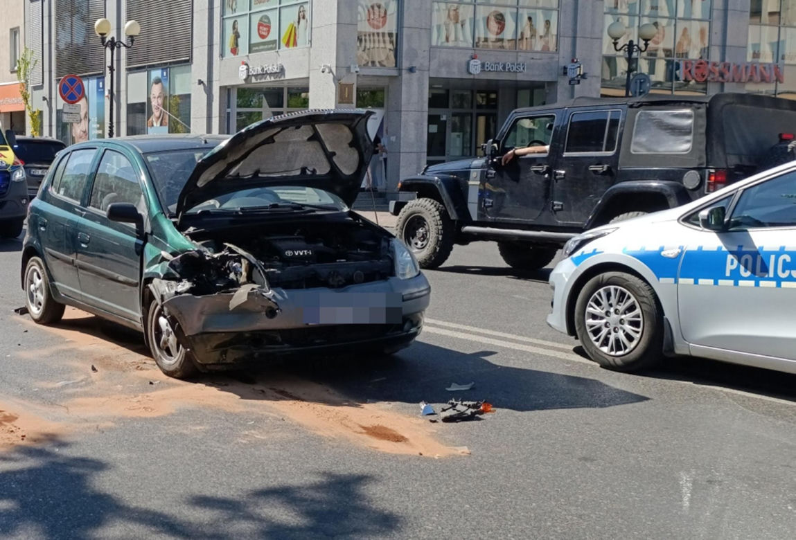 Wypadek samochodowy w Siedlcach